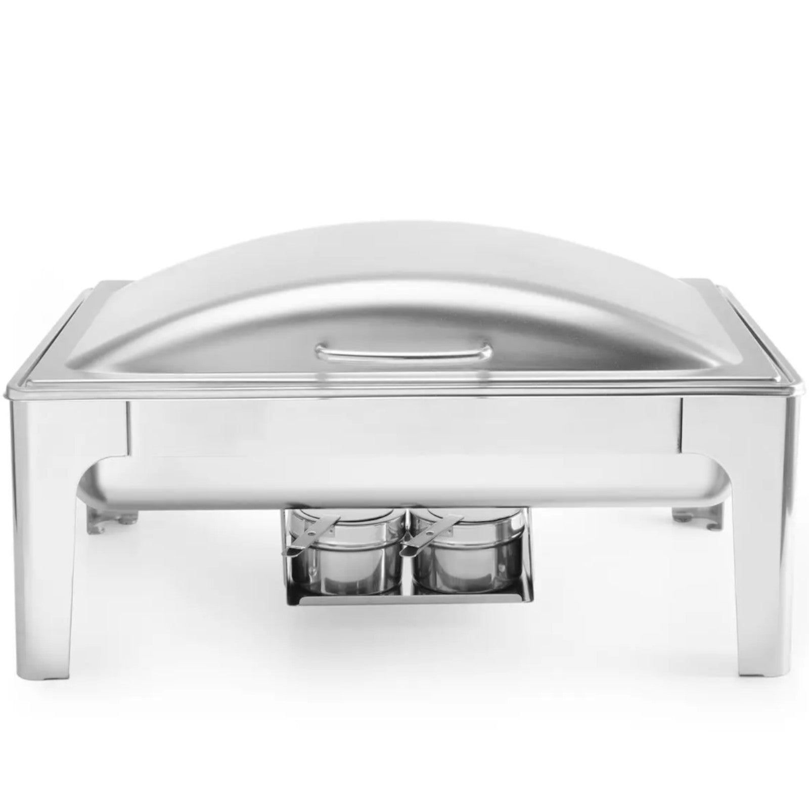 Food Warmers – Food warmer with candle paste, satin steel - Carlat