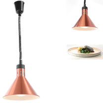 Food Warmers – Food warming lamp - hanging conical silver - Carlat