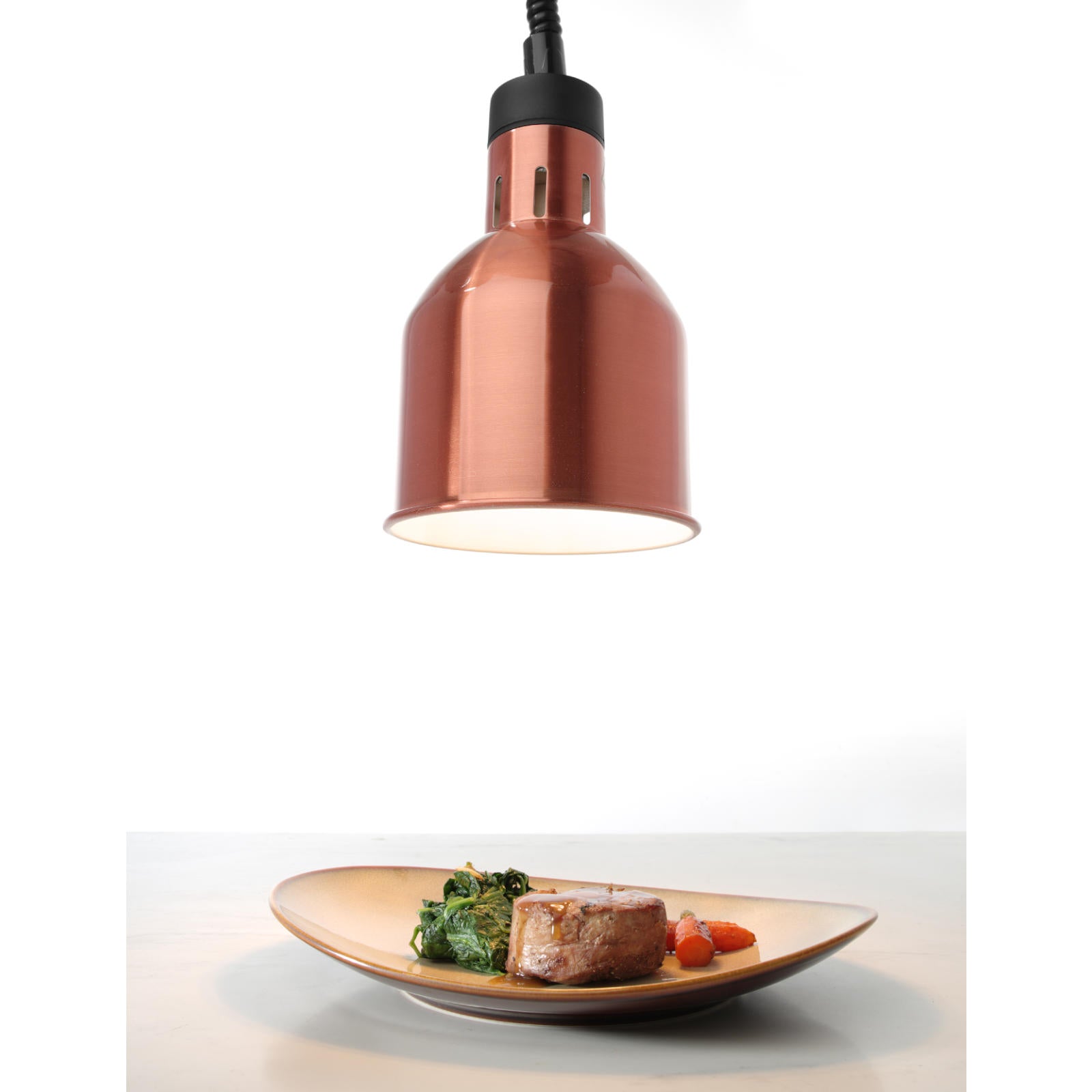 Food Warmers – Food warming lamp - hanging cylindrical conical - Carlat