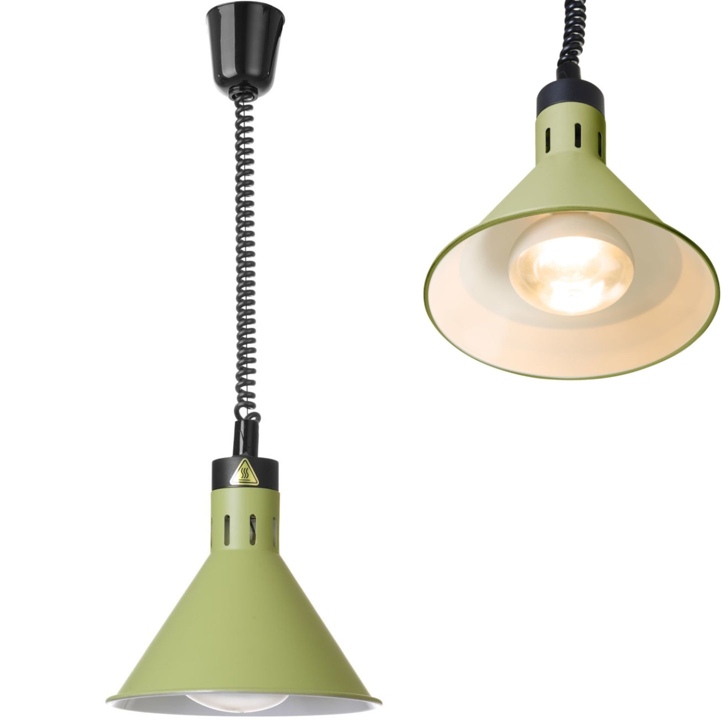 Food Warmers – Pendant conical food warming lamp. 275 mm - Carlat