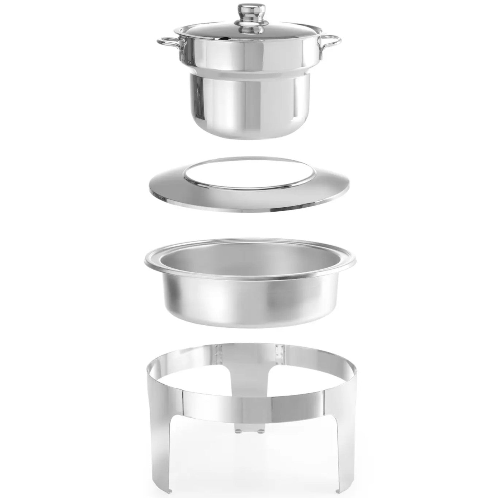 Food Warmers – Soup candle paste warmer, polished steel, 10L - Carlat