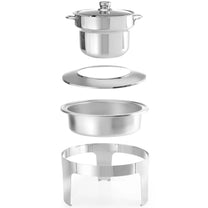 Food Warmers – Soup candle paste warmer, polished steel, 10L - Carlat