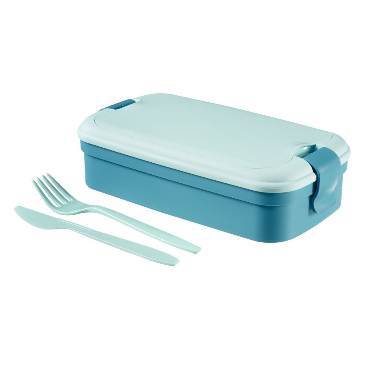 Curver Food and Spice Containers – Curver Lunch&amp;Go Blue Cutlery Container