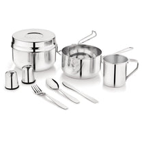 Food and – Travel Set, 9 pieces, stainless steel, Kinghoff, KH-2060 - Carlat