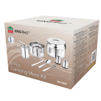 Food and – Travel Set, 9 pieces, stainless steel, Kinghoff, KH-2060 - Carlat