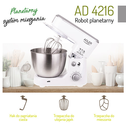 ADLER Food processors – AD 4216 1000 W Planetary Mixer – image 11