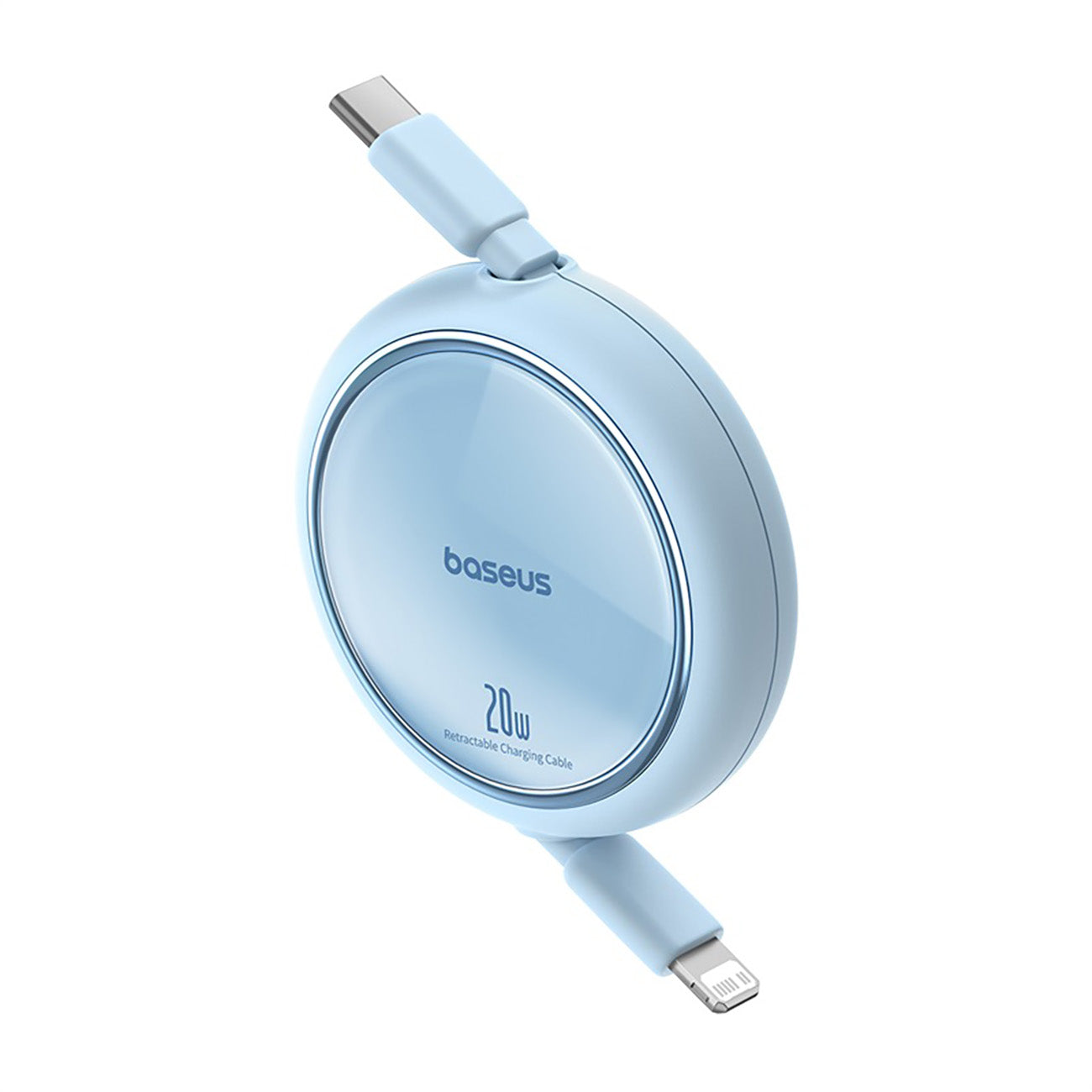 Free2Pull USB-C - iPhone Lightning 20W 1m retractable cable - blue - Carlat
