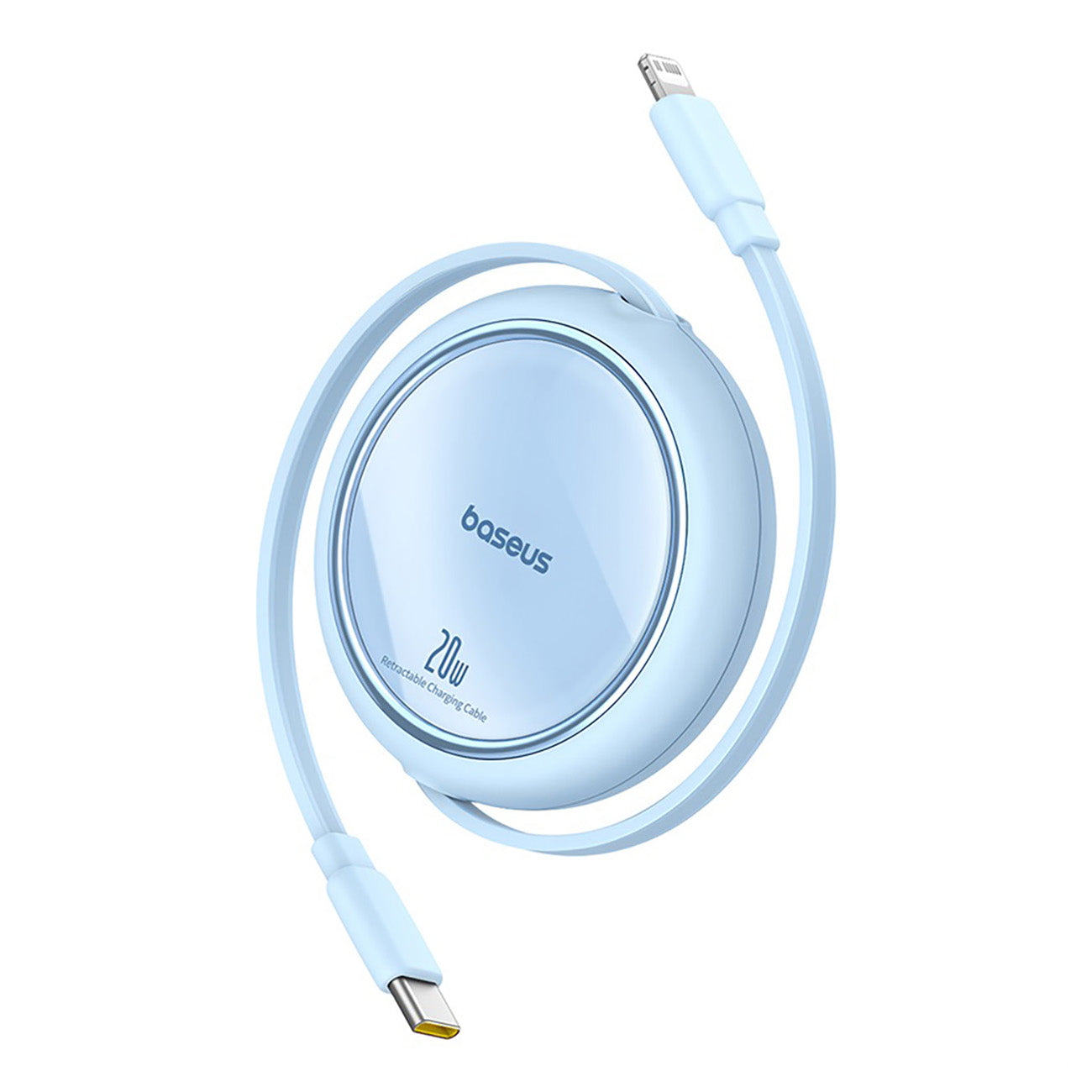 Free2Pull USB-C - iPhone Lightning 20W 1m retractable cable - blue - Carlat