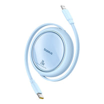 Free2Pull USB-C - iPhone Lightning 20W 1m retractable cable - blue - Carlat