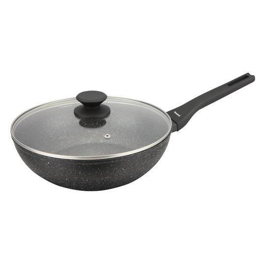 Frying – 28 cm Marble Wok Pan with Lid, Klausberg KB-7990 - Carlat