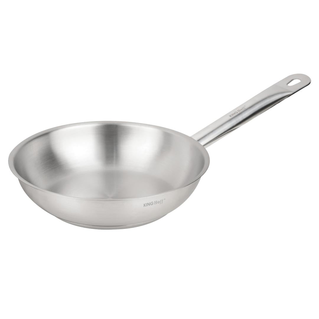 Frying – Frying pan, 21ct stainless steel, 20 cm, Kinghoff, KH-2018 - Carlat