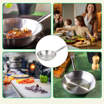Frying – Frying pan, 21ct stainless steel, 20 cm, Kinghoff, KH-2018 - Carlat