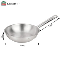 Frying – Frying pan, 21ct stainless steel, 20 cm, Kinghoff, KH-2018 - Carlat