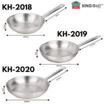 Frying – Frying pan, 21ct stainless steel, 20 cm, Kinghoff, KH-2018 - Carlat