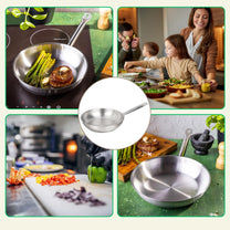 Frying – Frying pan, 21ct stainless steel, 20 cm, Kinghoff, KH-2018 - Carlat
