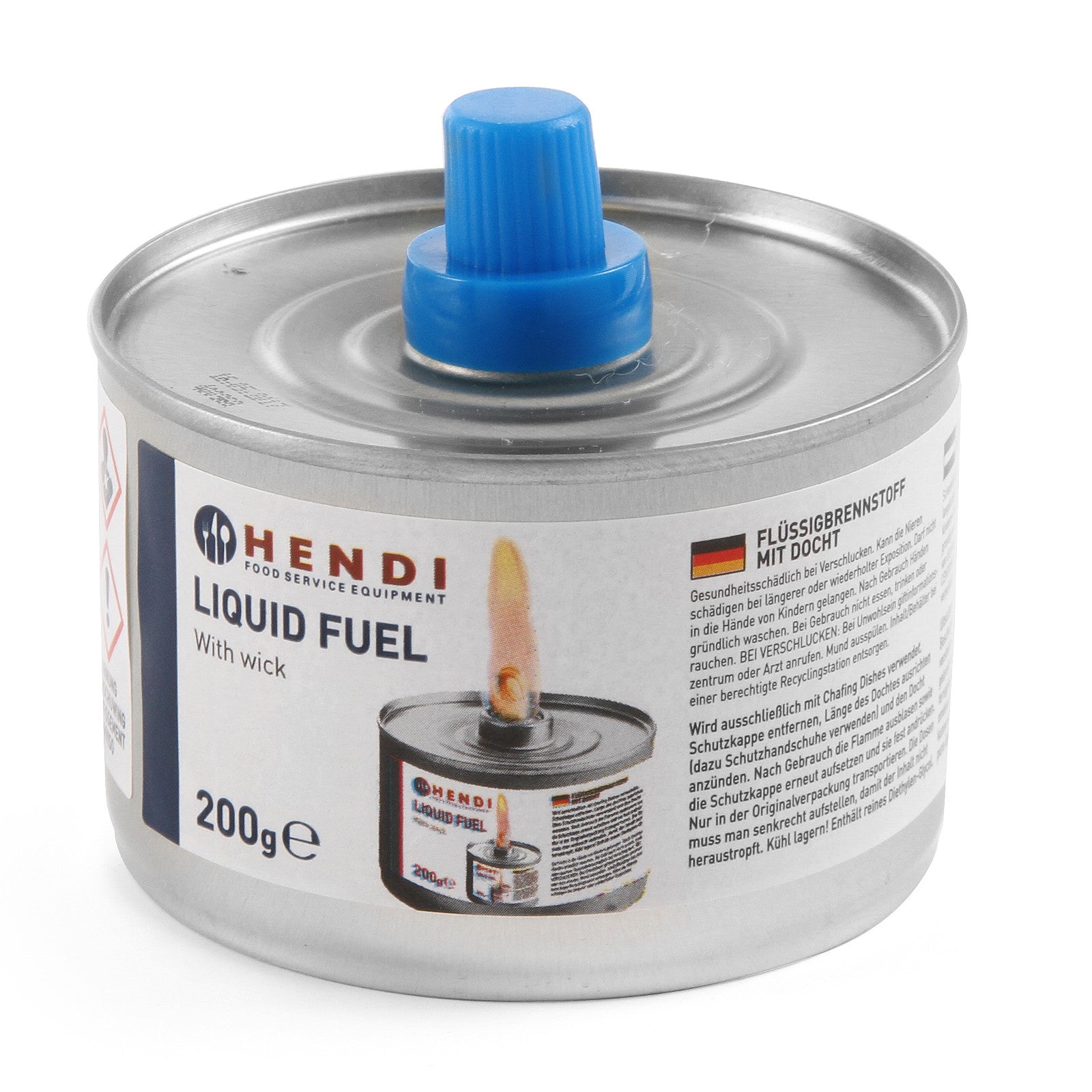 Fuel Paste for Food Heater can with wick 200ml set 24pcs - Hendi 193686 - Carlat