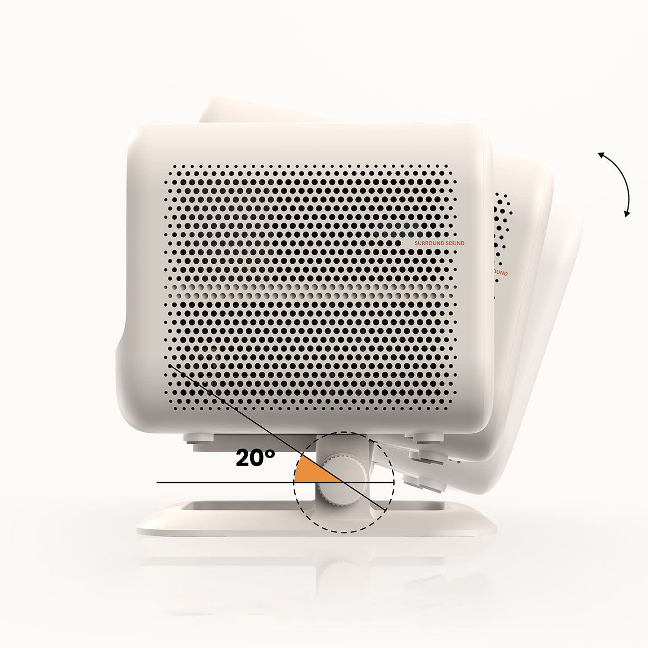 FullHD 1080p LCD multimedia projector with JBL WiFi L2 Plus speakers - beige - Carlat