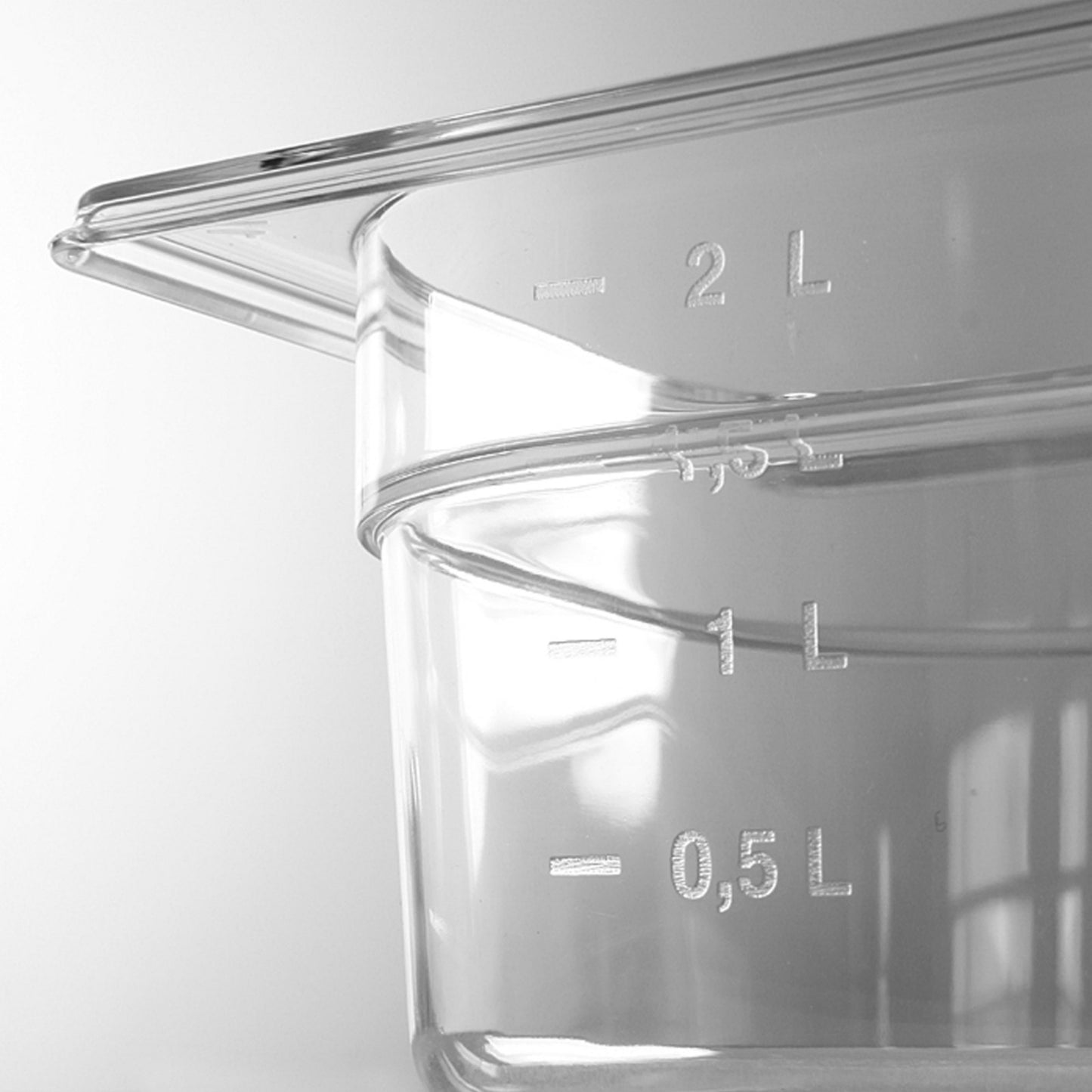 GN transparent container of polycarbonate GN 1/2 150 mm - Hendi 861417 - Carlat