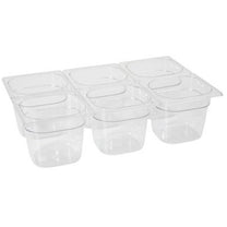 GN transparent container of polycarbonate GN 1/6 100 mm - Hendi 861721 - Carlat