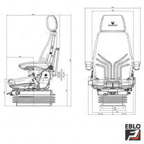 Grammer MSG95A/722 construction air suspension seat fabric - Grammer Vehicle Seat (image 2)