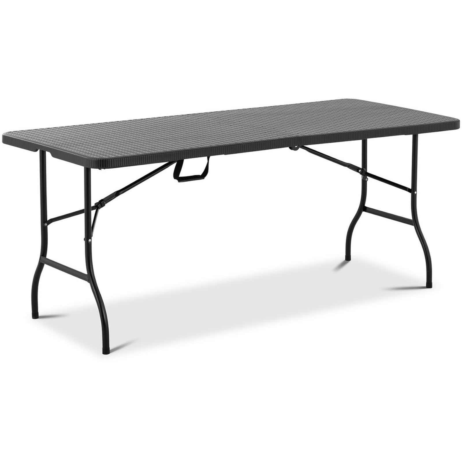Garden catering table folding up to 150 kg 1830 x 750 x 740 mm black - Carlat