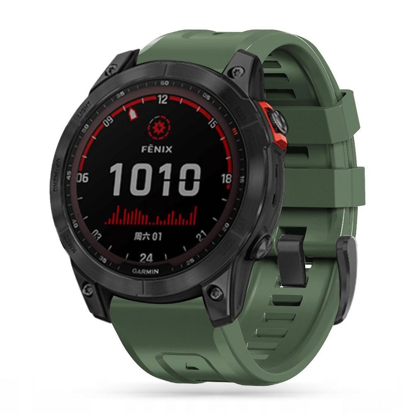 Garmin Fenix 5 / 6 / 6 Pro / 7 IconBand watch strap - green - Carlat