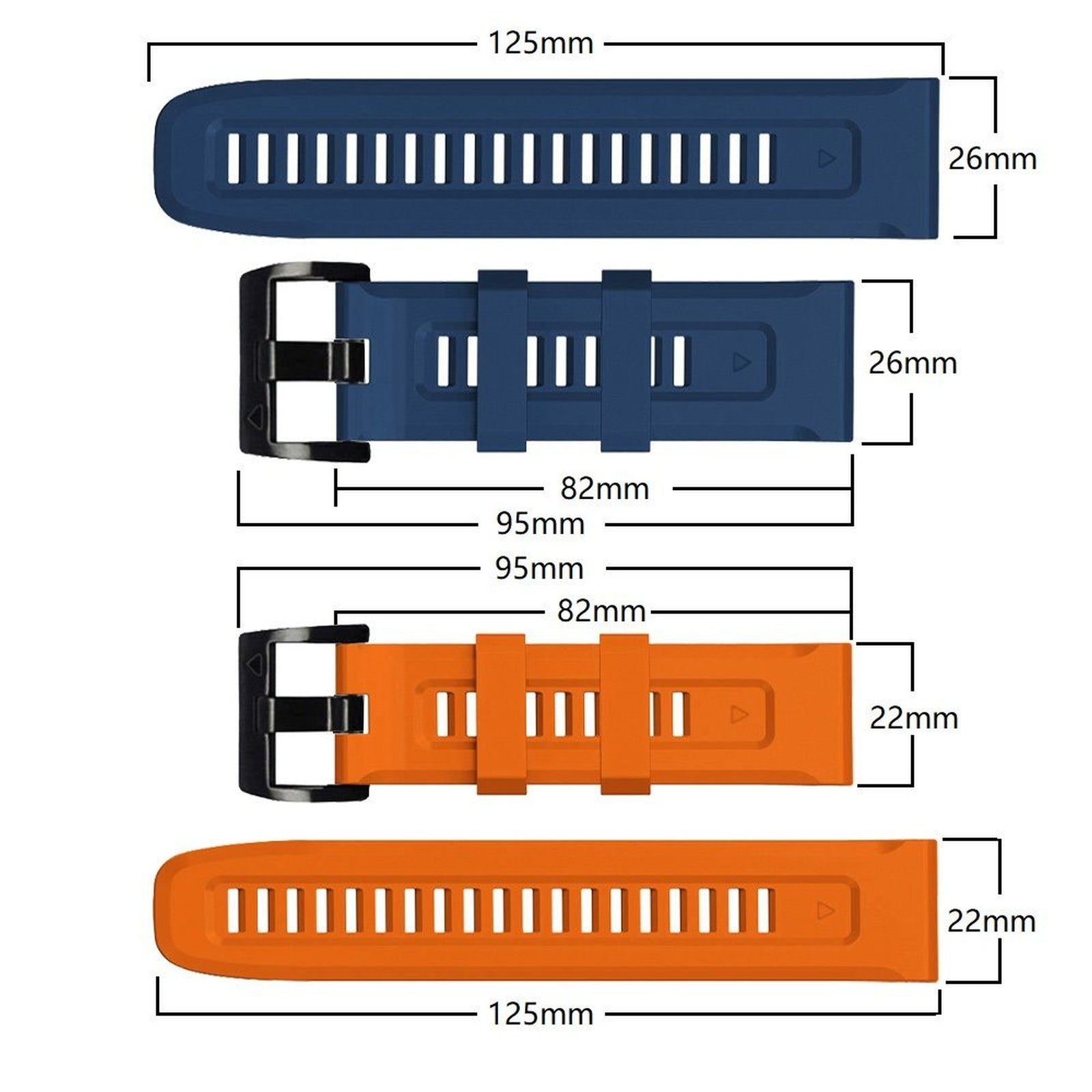 Garmin Fenix 5 / 6 / 6 Pro / 7 IconBand watch strap - green - Carlat