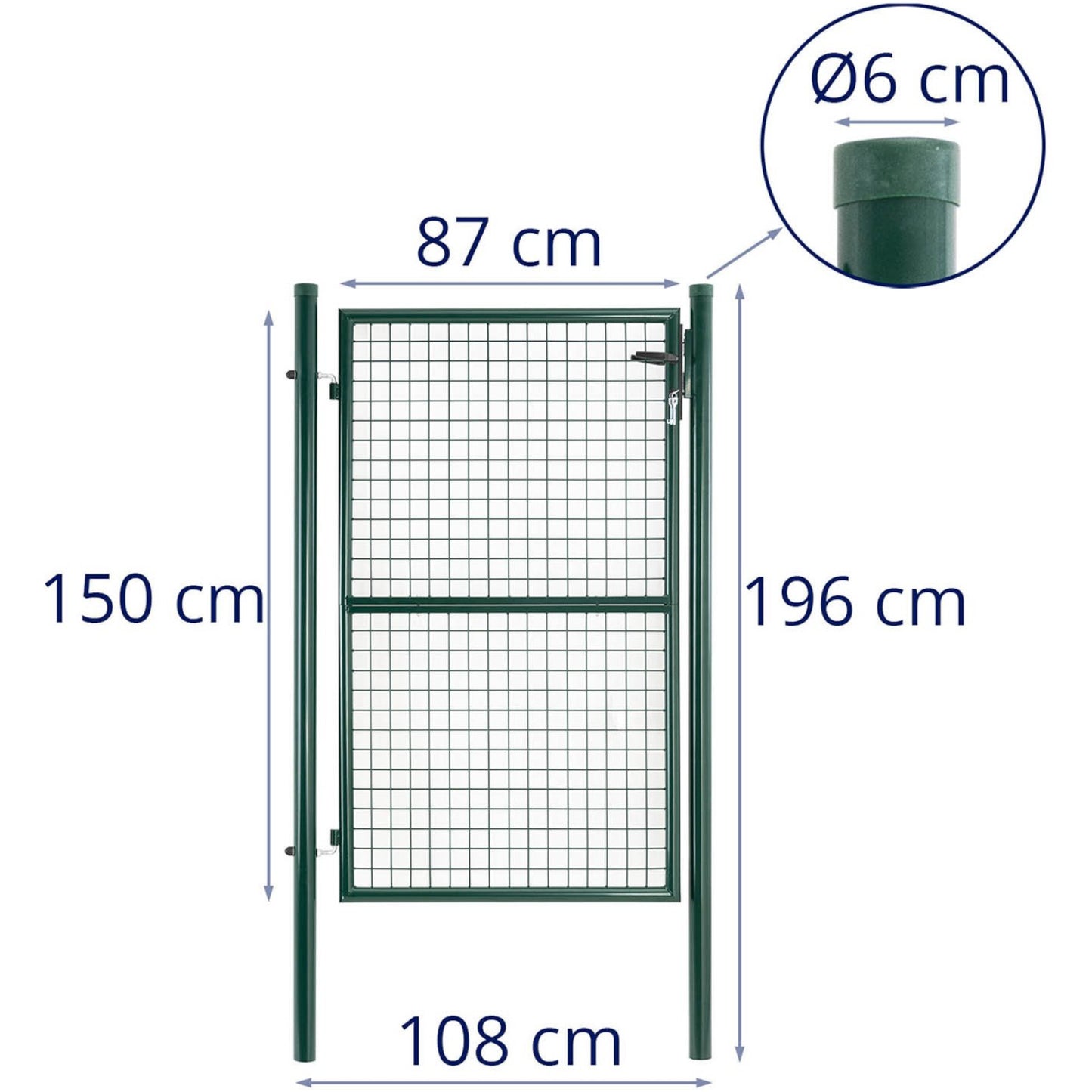 Gateway garden entrance made of steel 107.5 x 196 cm - Carlat