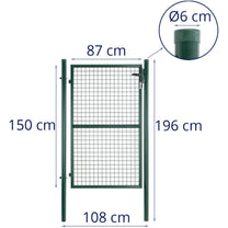 Gateway garden entrance made of steel 107.5 x 196 cm - Carlat