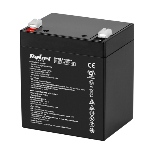 Gel batteries – Rebel 12V 5Ah Gel Battery - Carlat