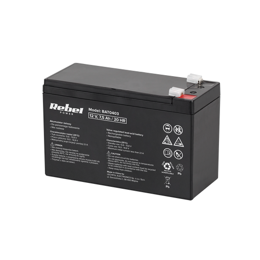 Gel batteries – Rebel 12V 7.5Ah Gel Battery - Carlat