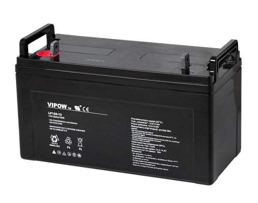 Gel batteries – VIPOW 12V 120Ah Gel Battery - Carlat