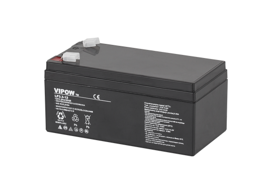 Gel batteries – VIPOW 12V 3.3Ah Gel Battery - Carlat