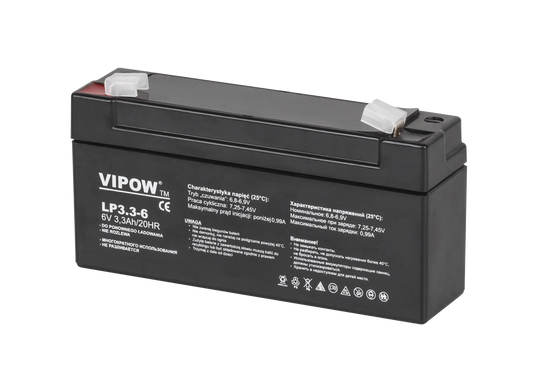 Gel batteries – VIPOW 6V 3.3Ah Gel Battery - Carlat