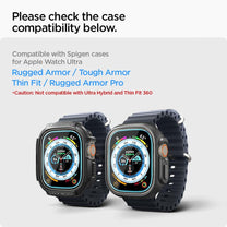 GlastR EZ Fit tempered glass for Apple Watch Ultra 49mm SET of 2 pcs. - Carlat