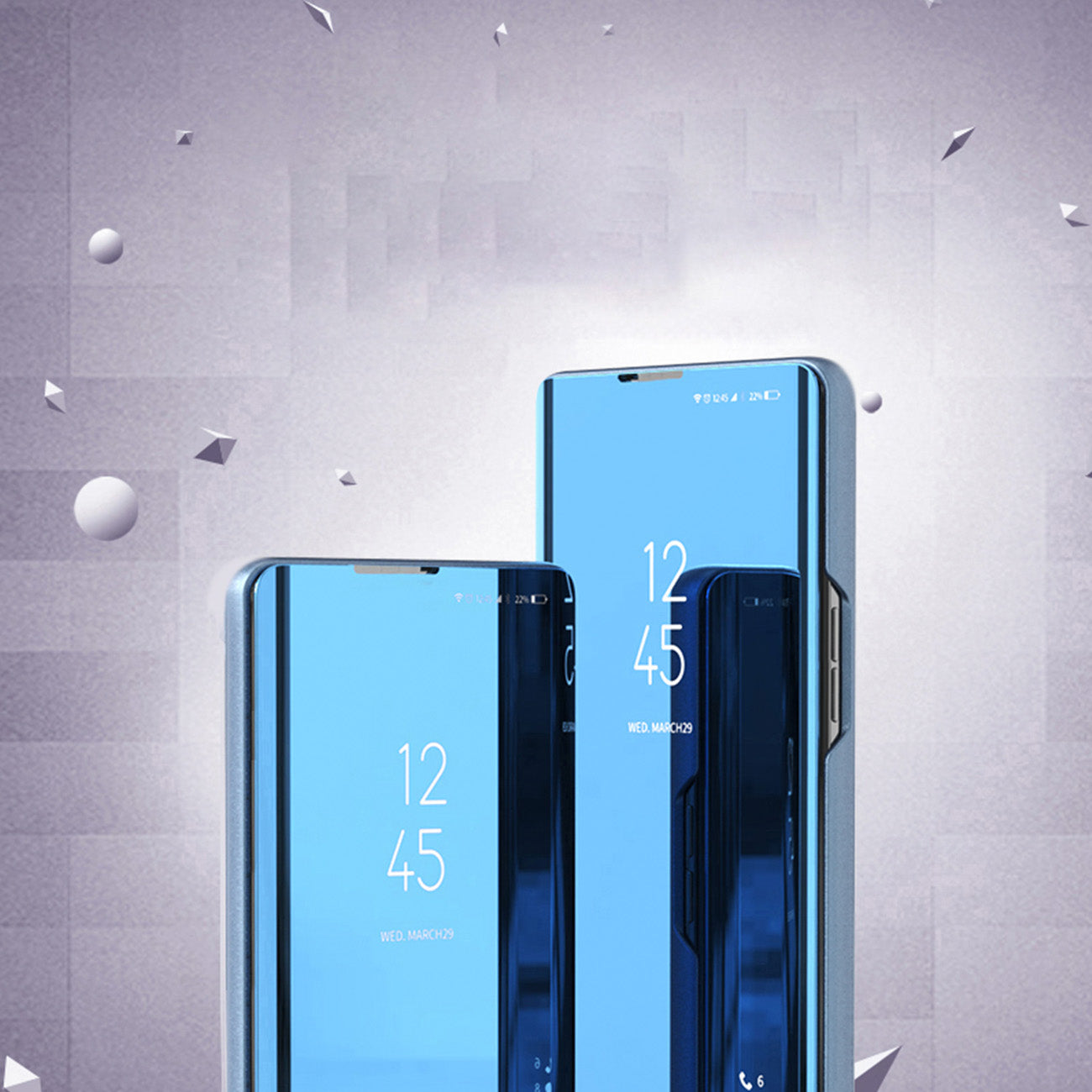 Glossy Flip Case for Xiaomi Redmi Note 12 Pro / Poco X5 Pro 5G Clear View Case Black - Carlat