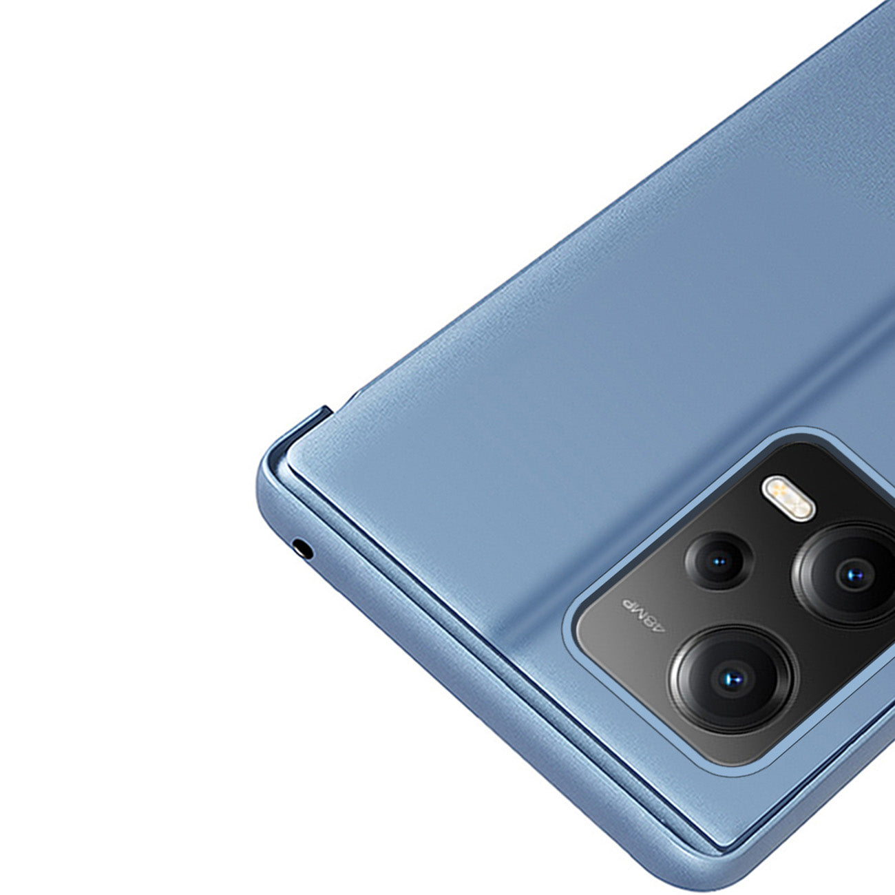 Glossy Flip Case for Xiaomi Redmi Note 12 Pro / Poco X5 Pro 5G Clear View Case Black - Carlat