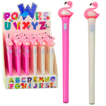 Glow-in-the-Dark Pink Flamingo Pen, Blue Ink, 0.7 mm, Assorted Colors - Carlat