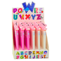 Glow-in-the-Dark Pink Flamingo Pen, Blue Ink, 0.7 mm, Assorted Colors - Carlat