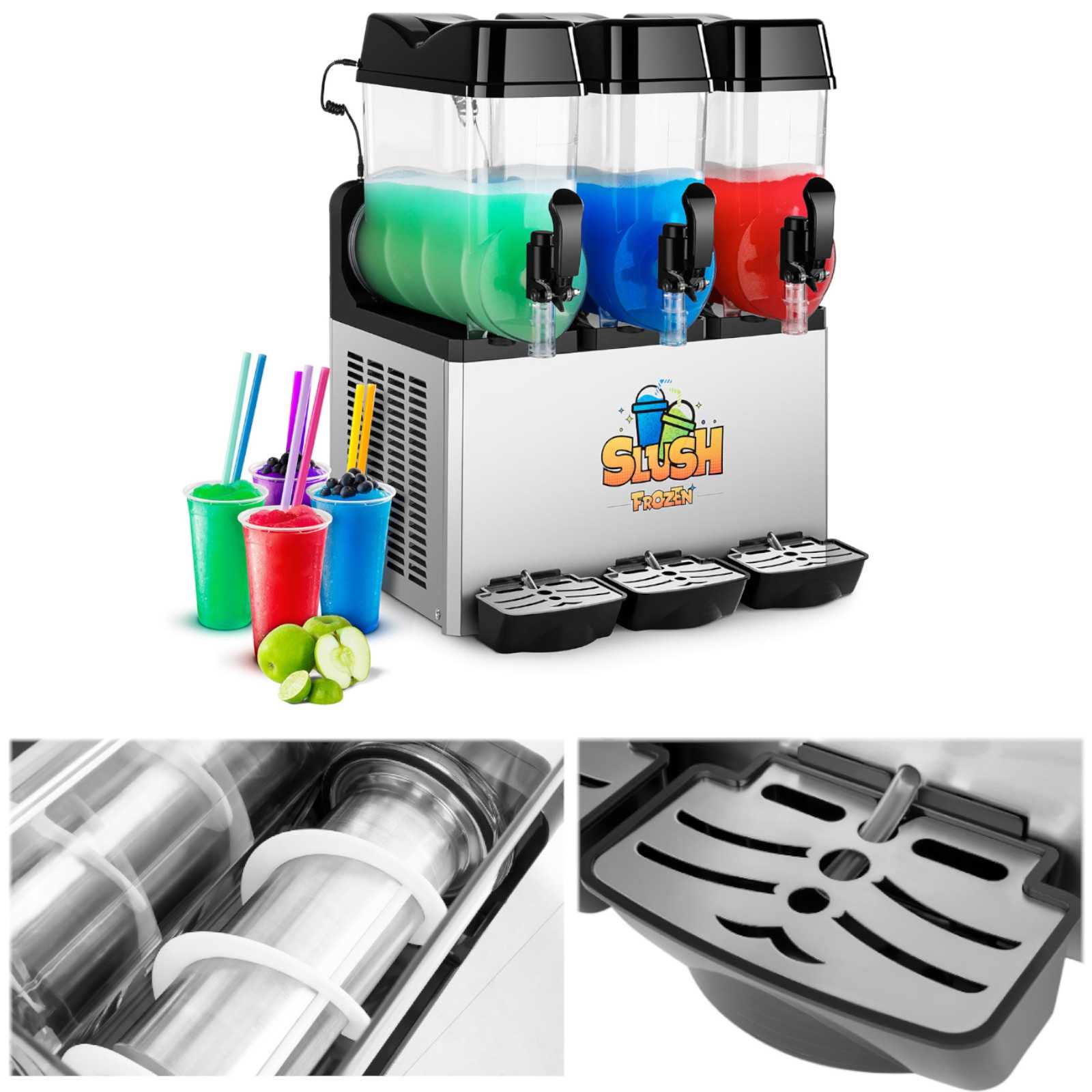 Granitor dispenser slush granity triple 3x 12L drink device - Carlat