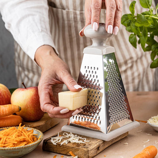 Graters, choppers, juicers – Vegetable grater, 4-sided, stainless steel, Kinghoff, KH-1988 - Carlat