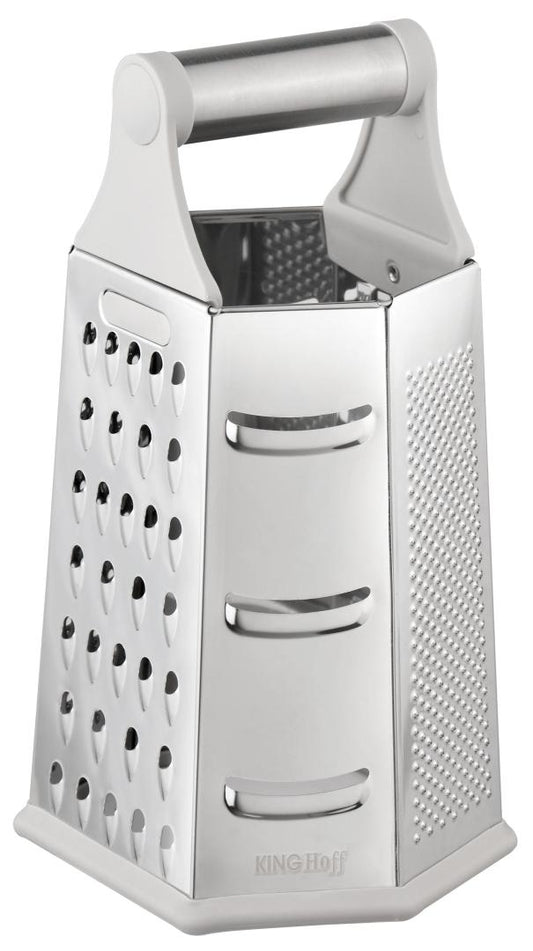 Graters, choppers, juicers – Vegetable grater, 4-sided, stainless steel, Kinghoff, KH-1991 - Carlat