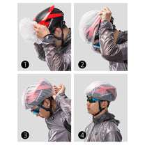 Green bicycle helmet rain cover - Carlat