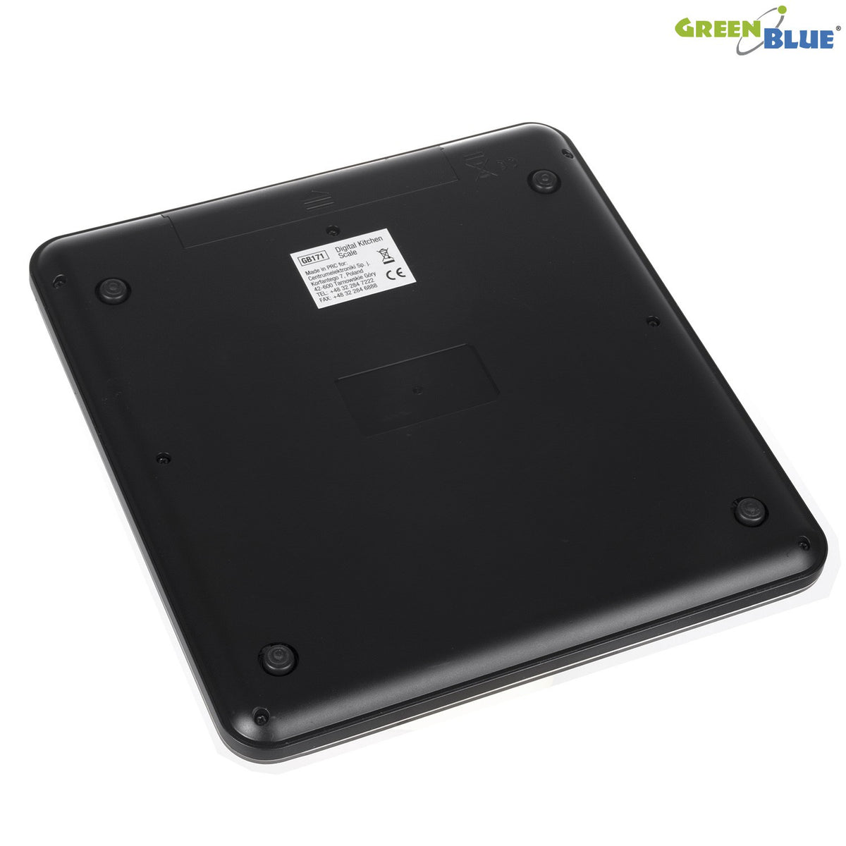 GreenBlue GB171 Black LED Digital Kitchen Scale, min. 1 g, max. 5,000 g - Carlat