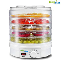 GreenBlue Mushroom, Vegetable, and Fruit Dehydrator, 250W - very quiet, tall tray (3.5 cm), 32 cm wide, GB190 - Carlat