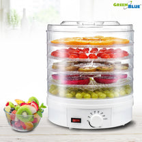 GreenBlue Mushroom, Vegetable, and Fruit Dehydrator, 250W - very quiet, tall tray (3.5 cm), 32 cm wide, GB190 - Carlat