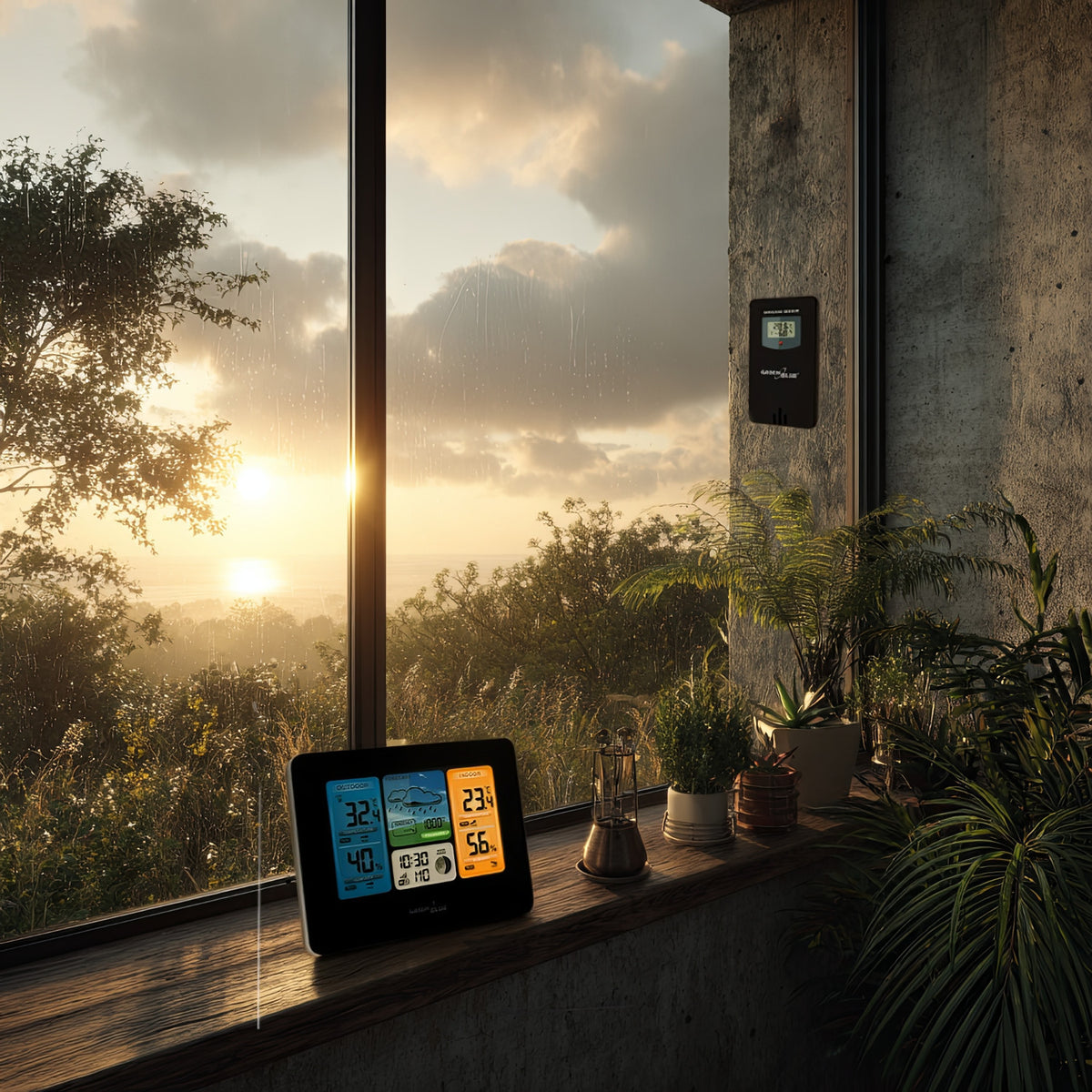GreenBlue GreenBlue Wireless Weather Station, Color Display, Wi-Fi, Moon Phases, GB522 – image 7