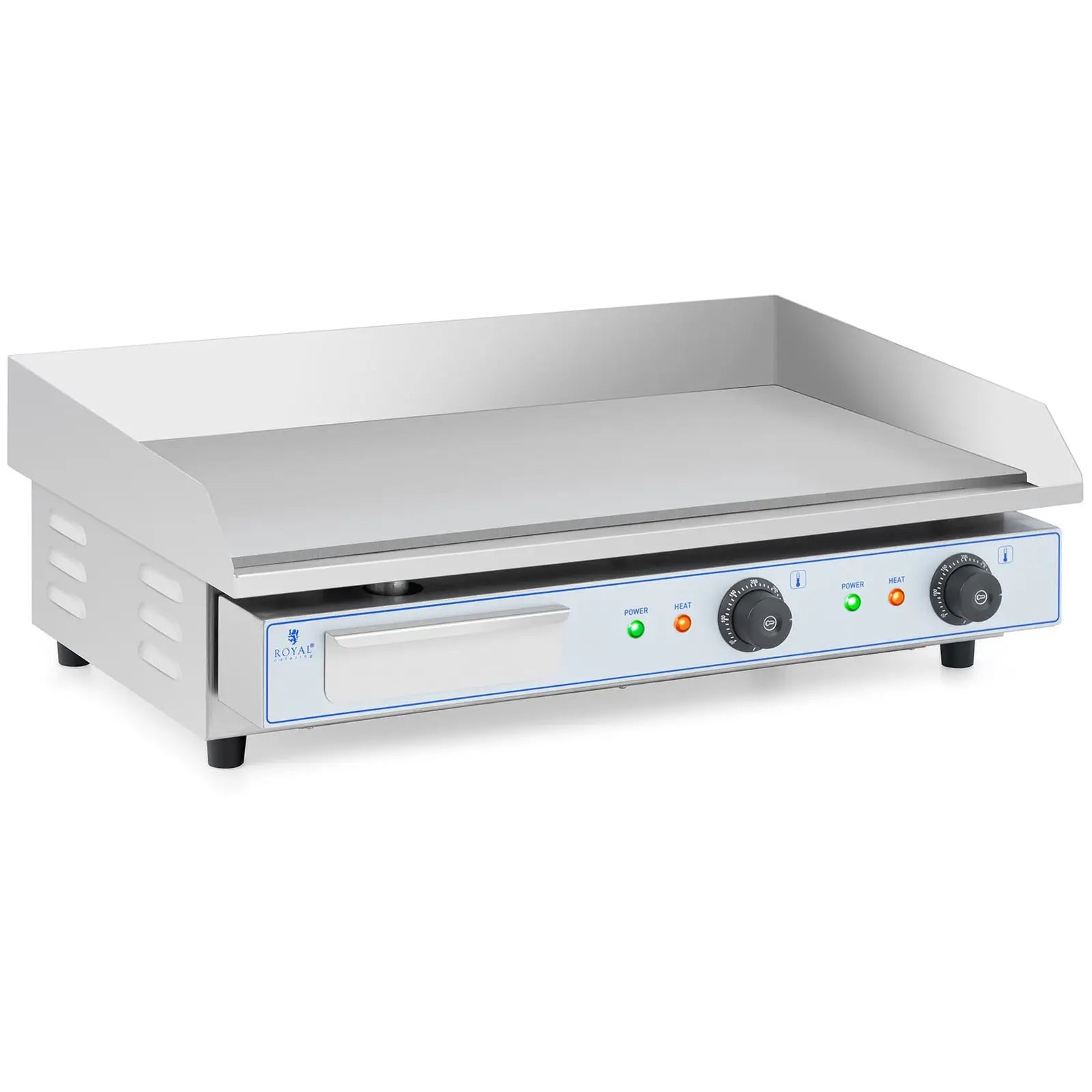 Grill electric grill plate, double smooth, 730 x 400 mm, 2 x 2200 W - Carlat