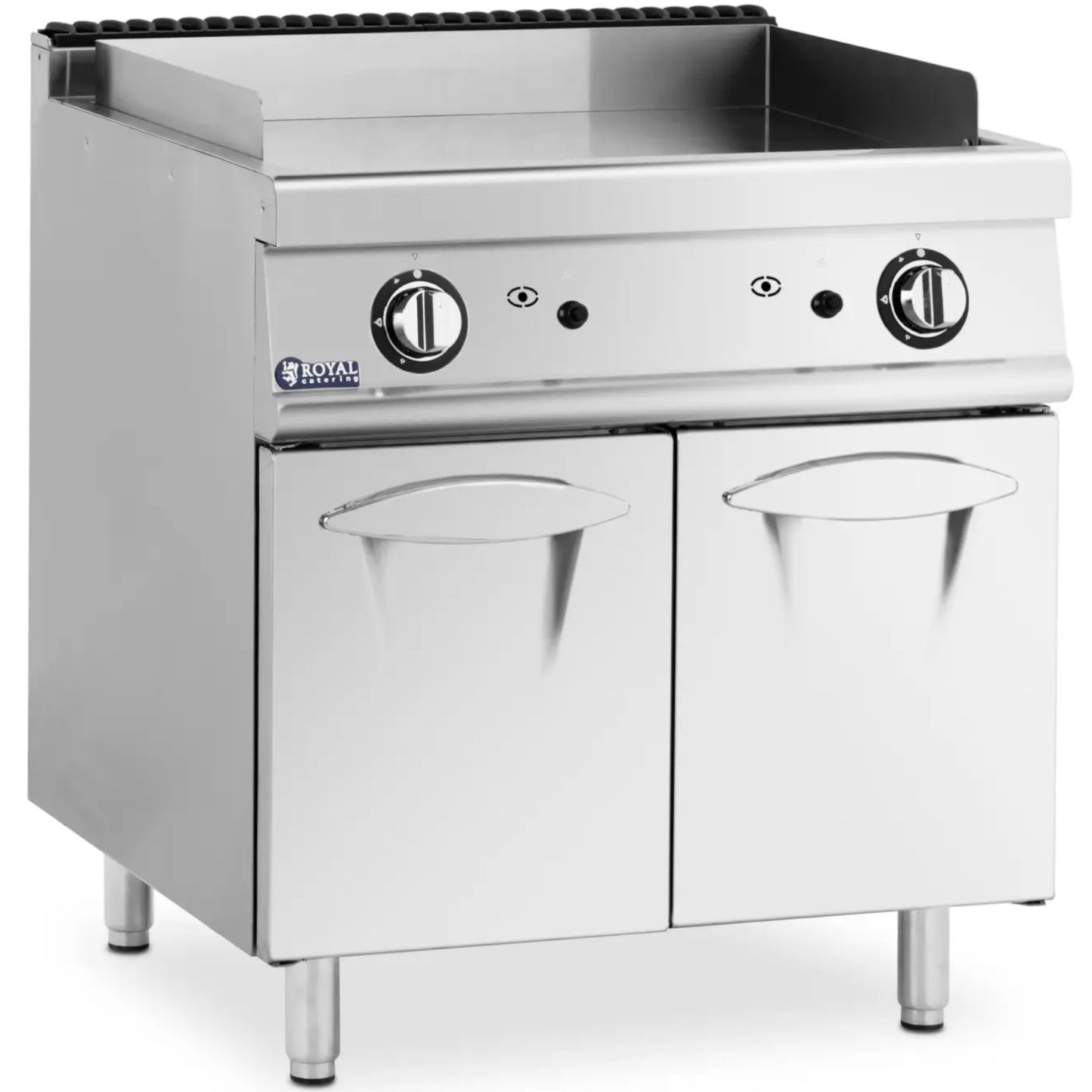 Grill, smooth grill plate with a cabinet for propane / LPG / natural gas 12 kW - Carlat