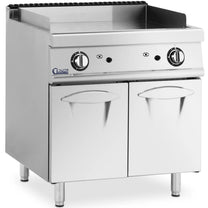 Grill, smooth grill plate with a cabinet for propane / LPG / natural gas 12 kW - Carlat